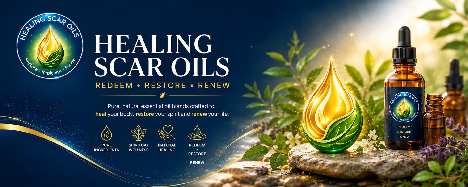 Healing Scar Oils — Redeem • Restore • Renew