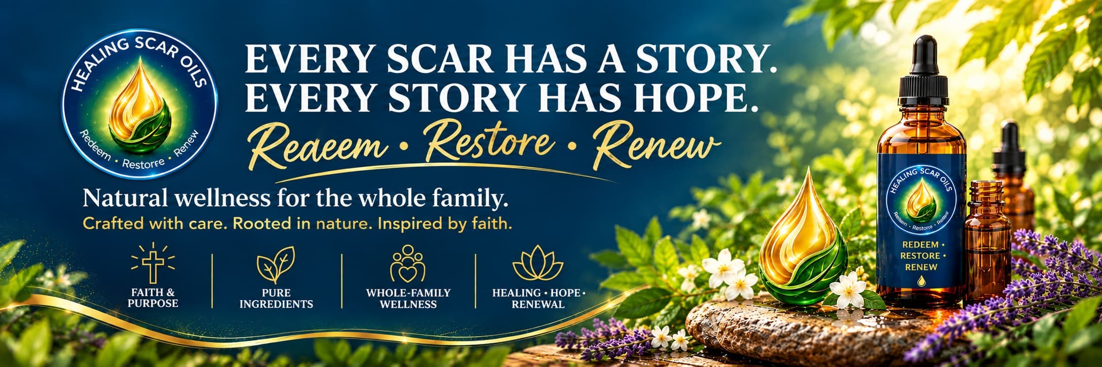 Healing Scar Oils - Every Scar Has a Story. Every Story Has Hope.